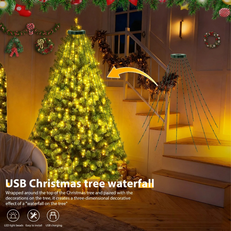 USB LED String Lights Waterproof Fairy Lights With Lighting Modes For Indoor Garden Wedding And Ha 5