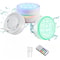 Rechargeable Submersible LED Pool Lights with Remote RF - IP68 Waterproof Underwater Lights for Inground Pool Decor
