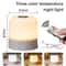Color LED Touch & Remote Control Dimmable Night Lamp - Rechargeable Bedside Light for Room Decor