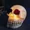 Halloween Rose Skull Resin Lights Spooky HorrorThemed IndoorOutdoor Lawn Decor 6