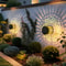 Solar Mandala Sunflower Wall Light With LED Bulbs Waterproof Outdoor Pendant For Garden Courtyard 2