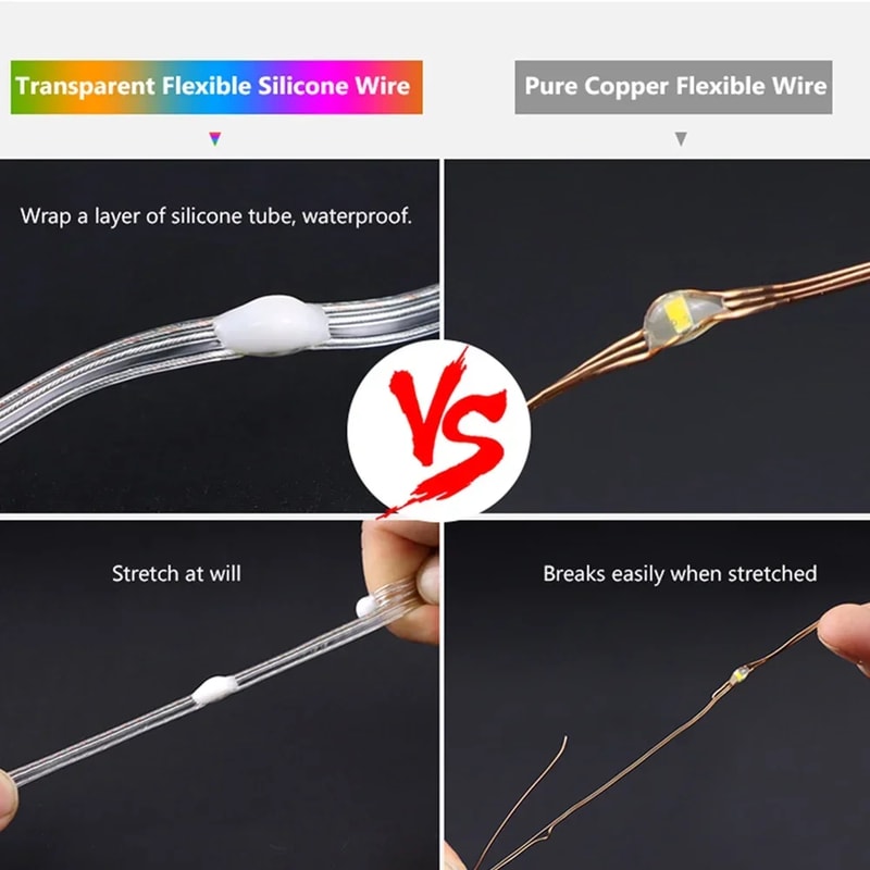 String LED Bluetooth Fairy Lights Dreamcolor RGB DIY Party Christmas Tree Lights Wedding Decor Garl 1