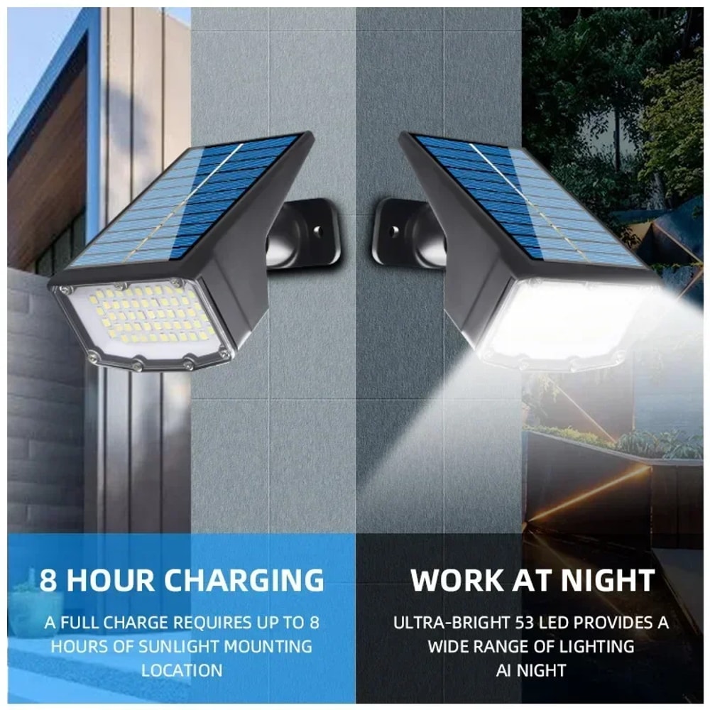 Solar Spotlight for Outdoor Lighting – 180° Adjustable, Waterproof & Anti-Aging Ground/Wall Mount for Garden Yard