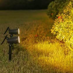 outdoor led solar spotlight – adjustable brightness & waterproof garden light