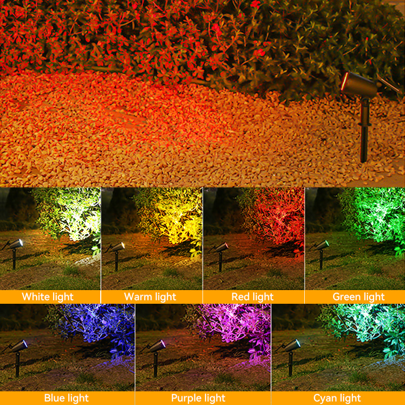 Outdoor LED Solar Spotlight – Adjustable Brightness & Waterproof Garden Light