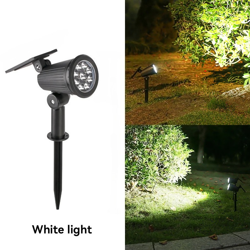 Outdoor LED Solar Spotlight – Adjustable Brightness & Waterproof Garden Light