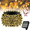 Outdoor Solar String Fairy Lights – Waterproof Garland with Fast Charging Solar Panel for Christmas and Garden Decor