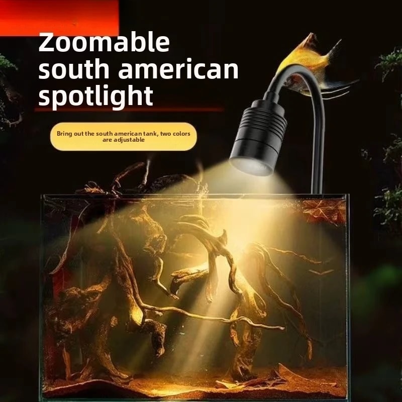 Waterproof LED Fish Tank Light Clip Lamp For South American Aquarium Ideal Mini Stream Tank Lighti 3