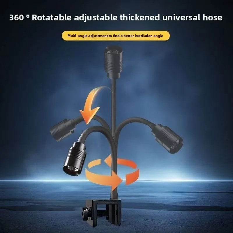 Waterproof LED Fish Tank Light Clip Lamp For South American Aquarium Ideal Mini Stream Tank Lighti 4