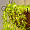 LED Willow Curtain String Lights – Battery Operated, Copper Wire, Imitation Leaf Design