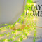 LED Willow Curtain String Lights – Battery Operated, Copper Wire, Imitation Leaf Design