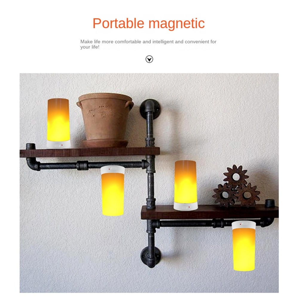 Flame Effect LED Lava Lamp Ambient Light For Home Bar Bedroom Special Occasions 3