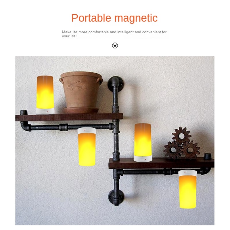 Flame Effect LED Lava Lamp Ambient Light For Home Bar Bedroom Special Occasions 3