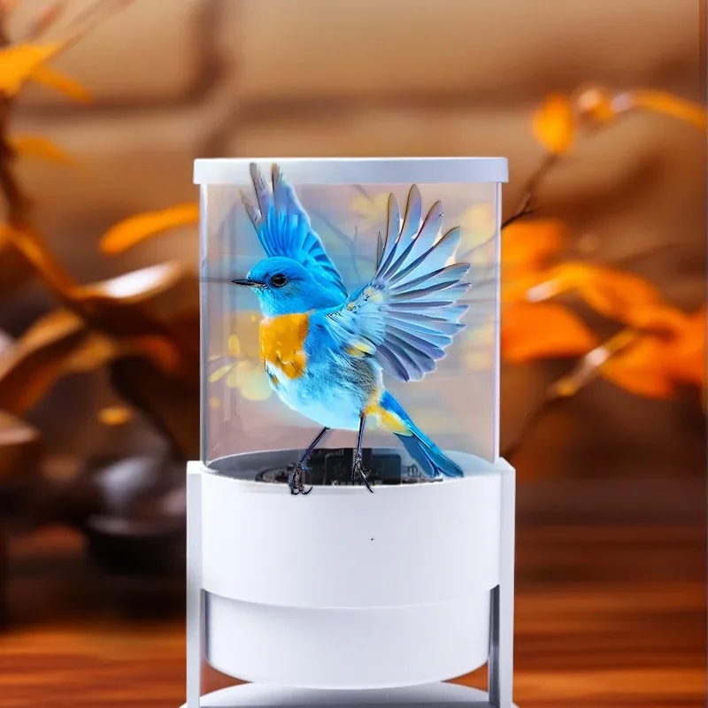 Hologram Projector Fan Cylindrical LED Display With WiFi Bluetooth Control 0