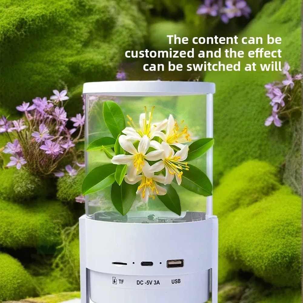 Hologram Projector Fan Cylindrical LED Display With WiFi Bluetooth Control 2