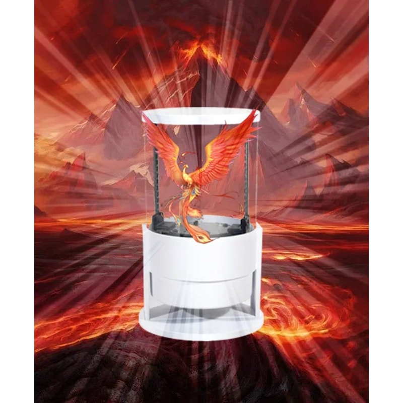 Hologram Projector Fan Cylindrical LED Display With WiFi Bluetooth Control 3