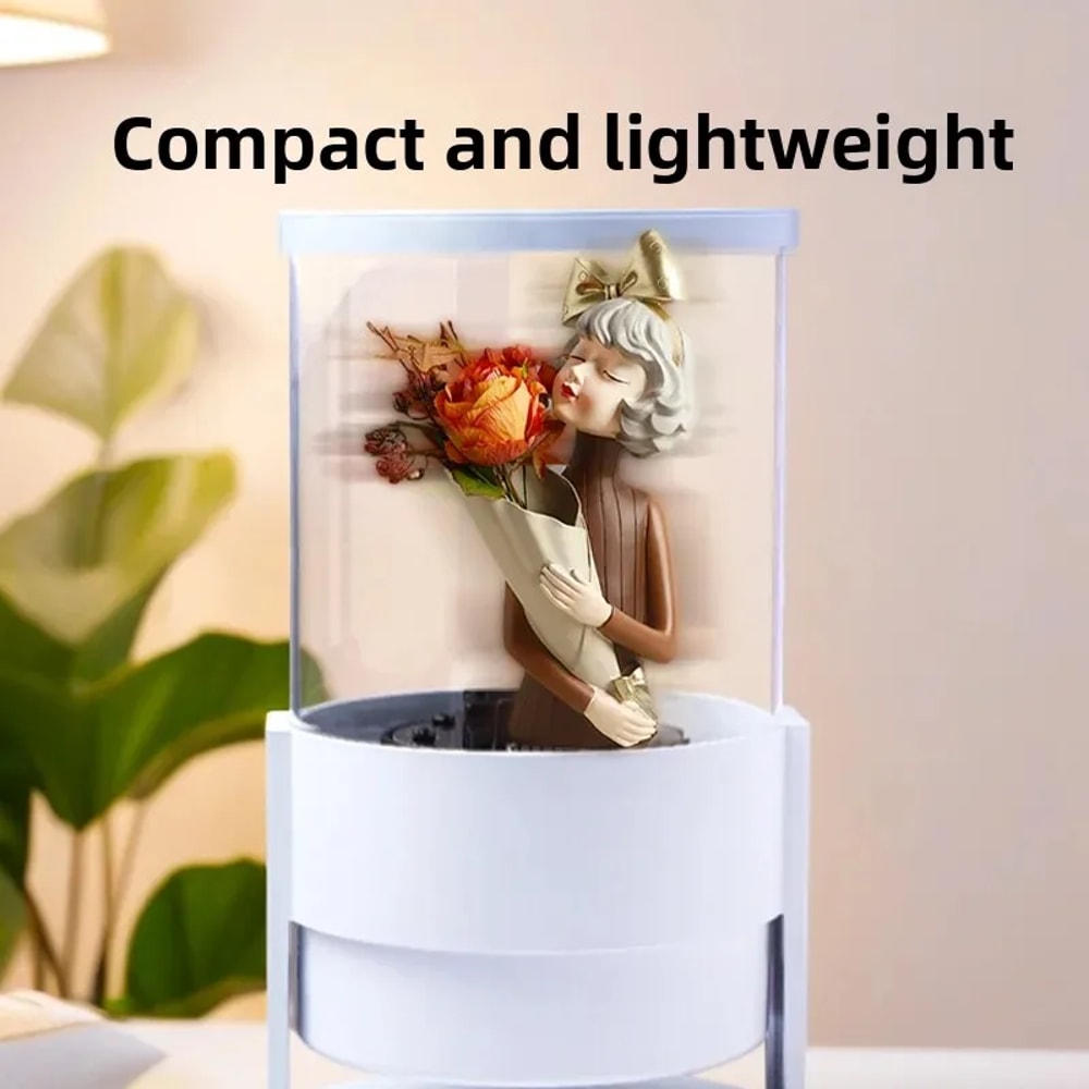 Hologram Projector Fan Cylindrical LED Display With WiFi Bluetooth Control 4