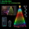 Bluetooth RGB Christmas Tree Lights DIY LED String Light With IC Control 6