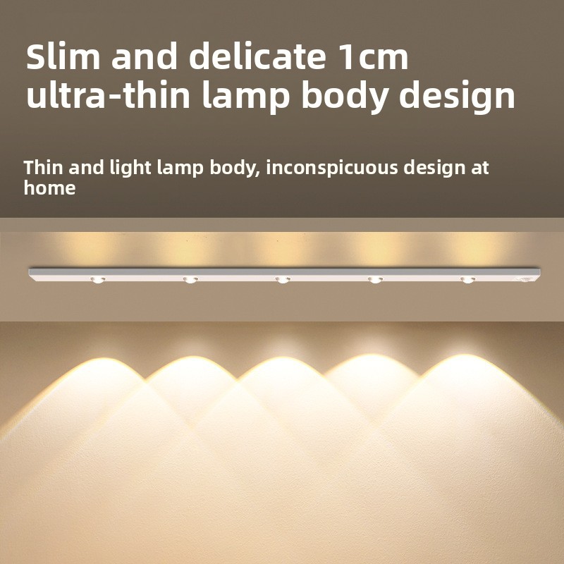 Rechargeable LED Smart Human Body Sensor Night Light Cat Eye Sensor Wine Cabinet Hill Night Light 1