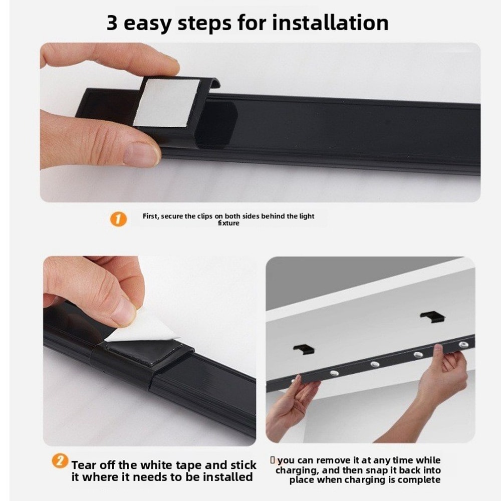 Rechargeable LED Smart Human Body Sensor Night Light Cat Eye Sensor Wine Cabinet Hill Night Light 4