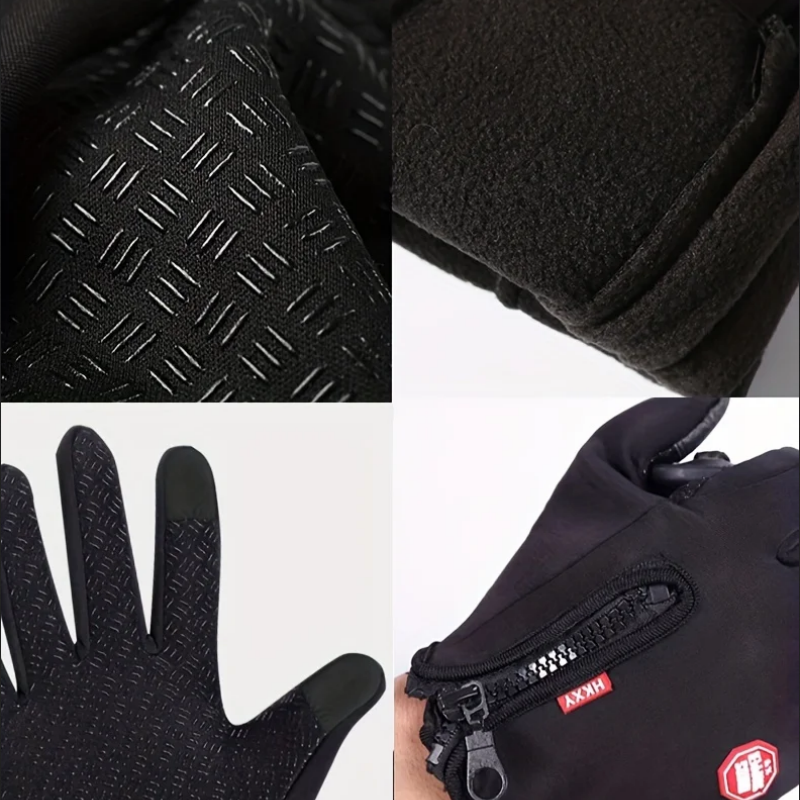 Warm Touchscreen Winter Gloves for Men and Women – Windproof, Non-Slip Outdoor Cycling & Motorcycle Cold Weather Gloves