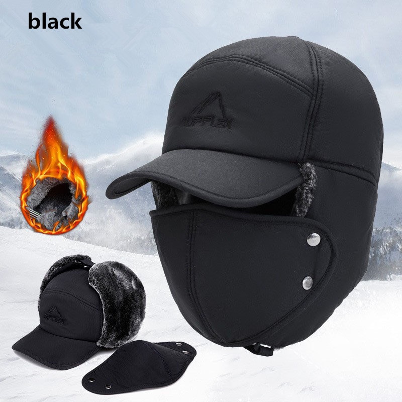 Winter Warm Thickened Artificial Fur Baseball Hat For Men And Women Soft Extreme Cold Fishing Hat 7