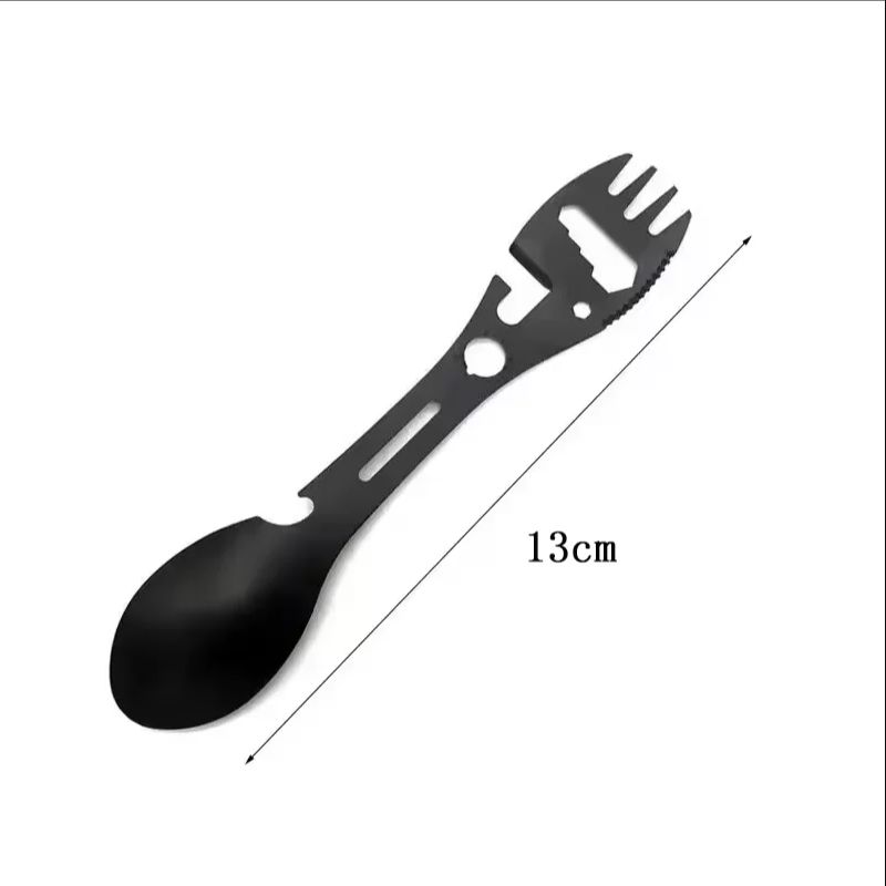Camping Utensils Set Stainless Steel Travel Cutlery For Hiking Survival Gear 5