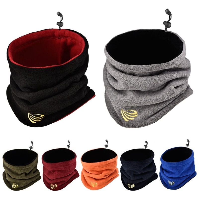 Winter Outdoor Sports Scarves - Fleece Neck Gaiter Ski Tube Scarf for Men & Women, Cold-Proof Half Face Cover