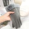 Women Winter Plush Gloves Warm Suede Touchscreen Driving Cycling Mittens 0