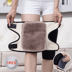 winter warm knee pads for women & men – soft rabbit fur arthritis support knee protector