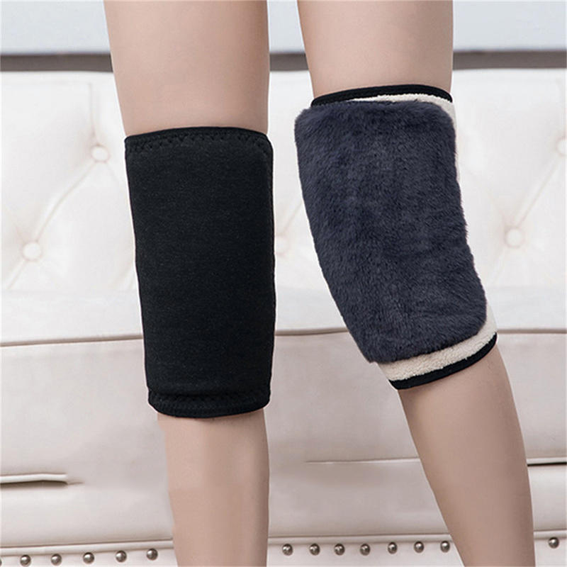 Winter Warm Knee Pads for Women & Men – Soft Rabbit Fur Arthritis Support Knee Protector