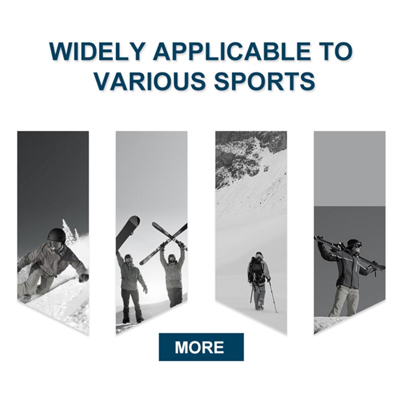 Winter Warm Ski Gloves - Touch Screen Waterproof, PU Leather Snowboard Gloves for Snow Sports & Motorcycling