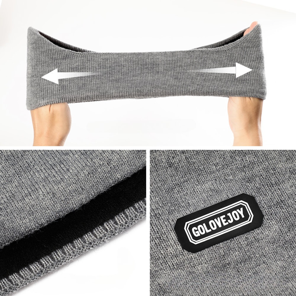 Winter Warm Earmuffs – Plush Knitted Thermal Headband for Outdoor Activities