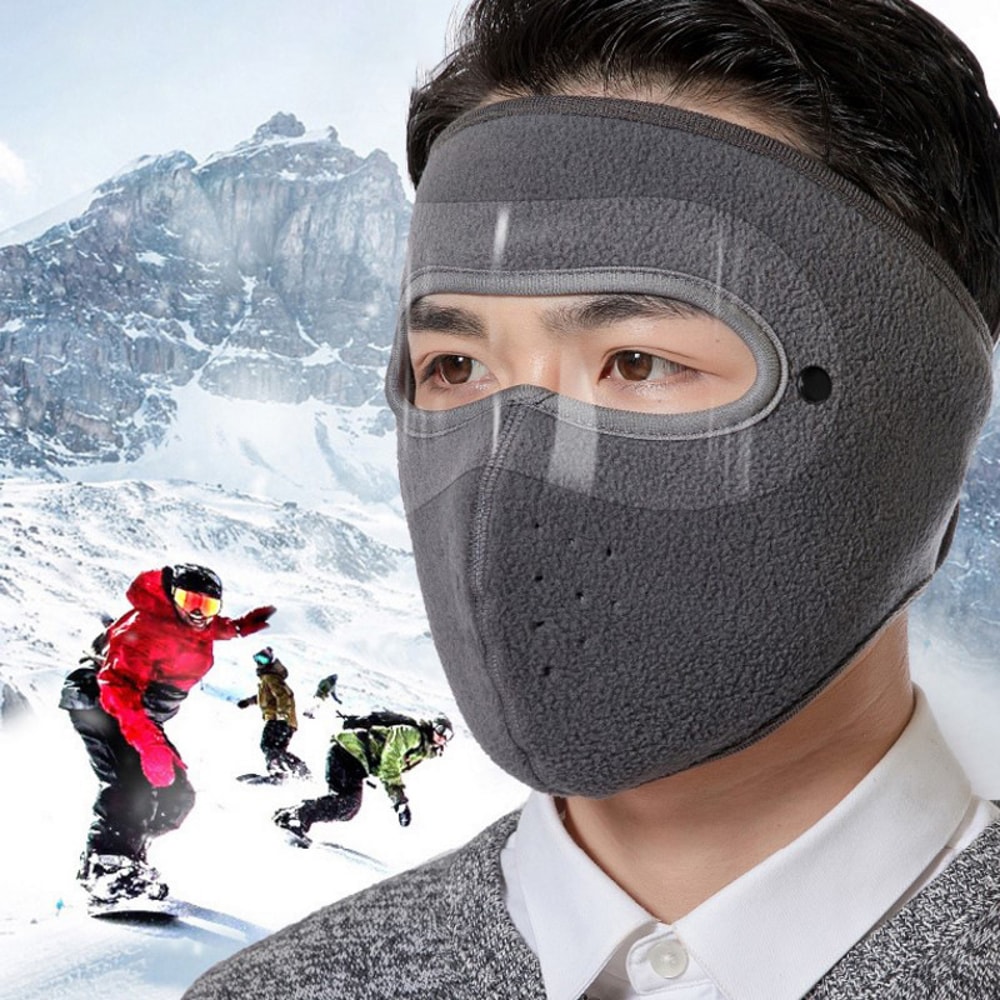 Unisex Winter Warm Face Mask With AntiFog Goggles Polar Fleece Scarf For Cycling Windproof Breath 0
