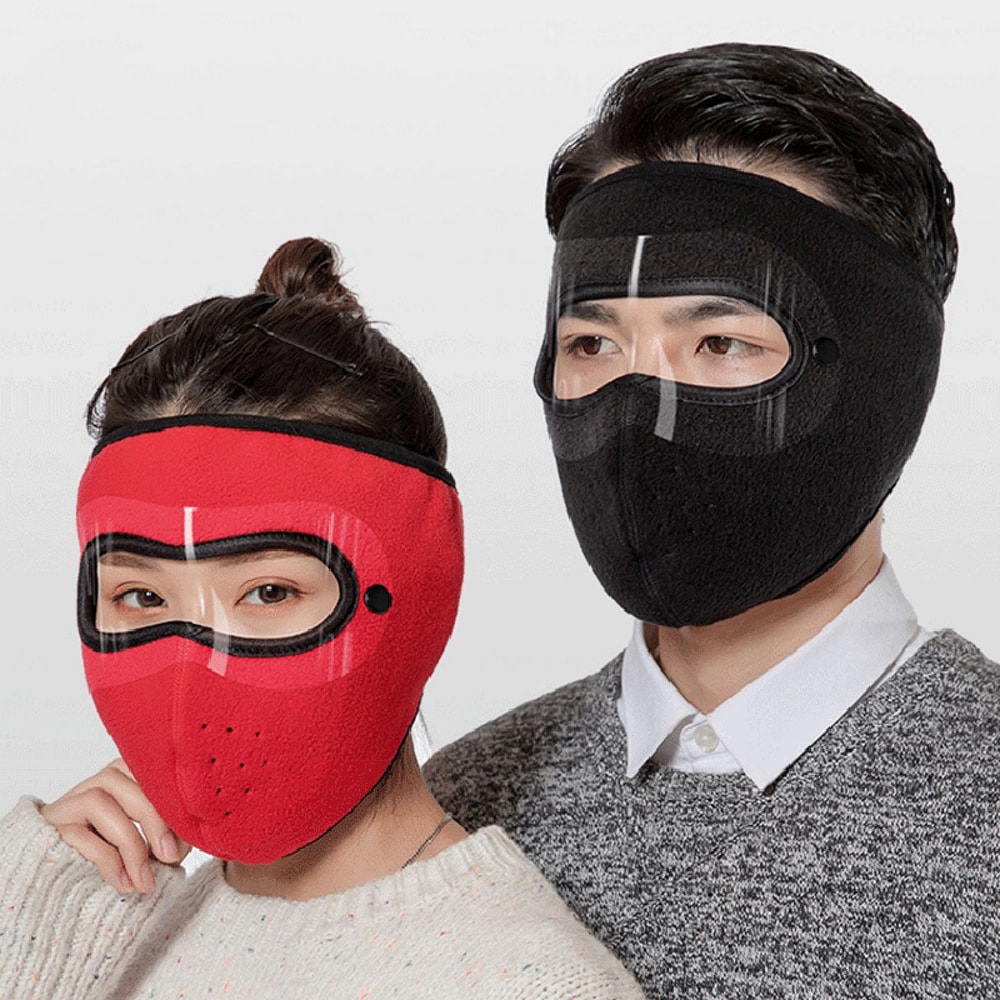 Unisex Winter Warm Face Mask With AntiFog Goggles Polar Fleece Scarf For Cycling Windproof Breath 3