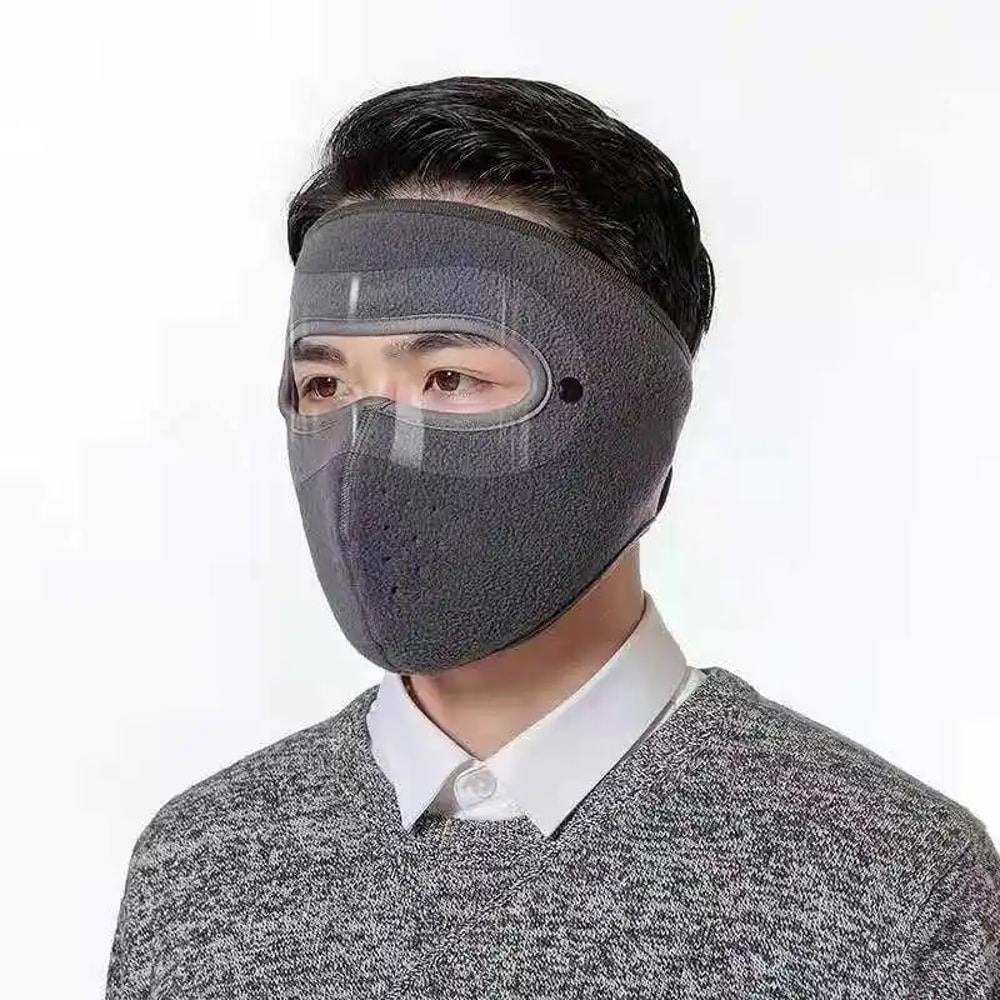 Unisex Winter Warm Face Mask With AntiFog Goggles Polar Fleece Scarf For Cycling Windproof Breath 5