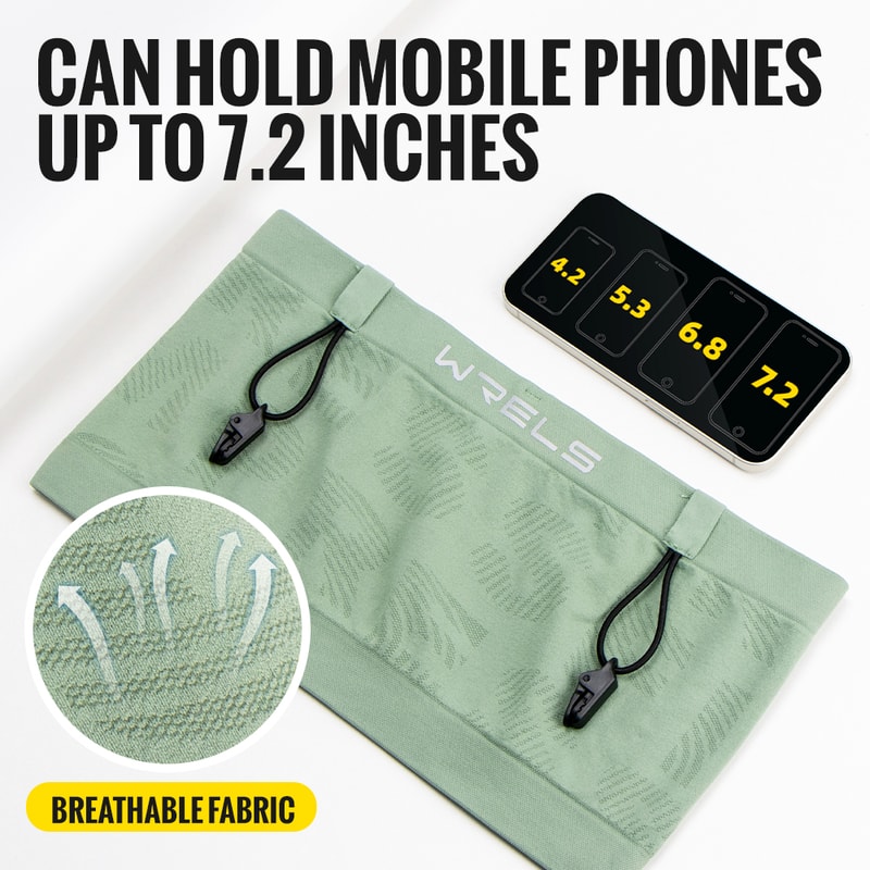 Invisible Lightweight Running Waist Bag - Breathable Quick-Dry Fitness Fanny Pack for Marathon, Gym & Running