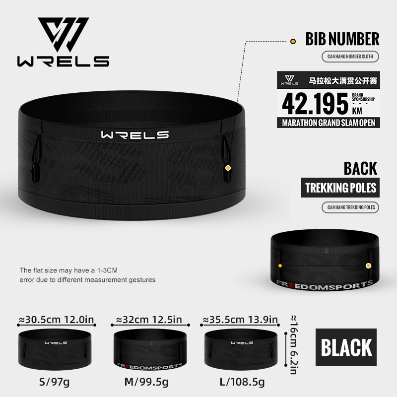 Invisible Lightweight Running Waist Bag - Breathable Quick-Dry Fitness Fanny Pack for Marathon, Gym & Running