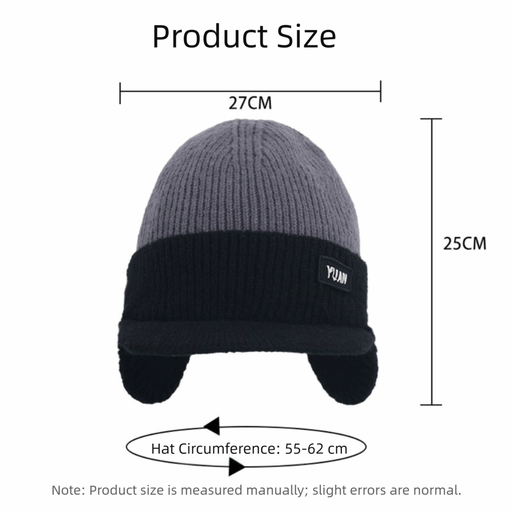 Winter Thermal Knit Baseball Cap with Ear Flaps – Warm, Windproof, Fleece Hat for Men & Women