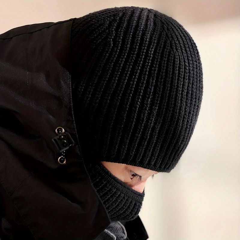 Winter Balaclava Beanie Hat With Full Face Mask Warm Ski Tactical Cycling Cap For Men And Women O 2