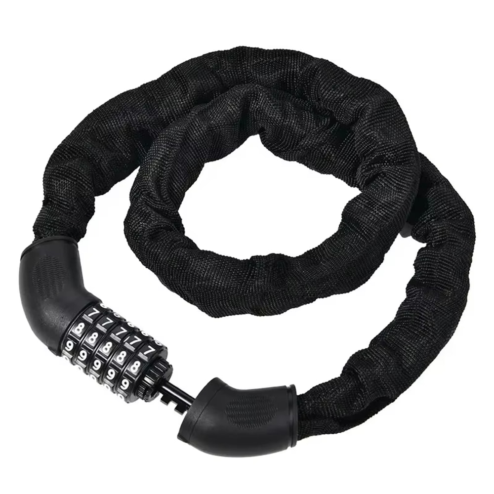 Heavy Duty Motorcycle Chain Lock With 5 Digit Combination For Electric Bike And Scooter Security 0