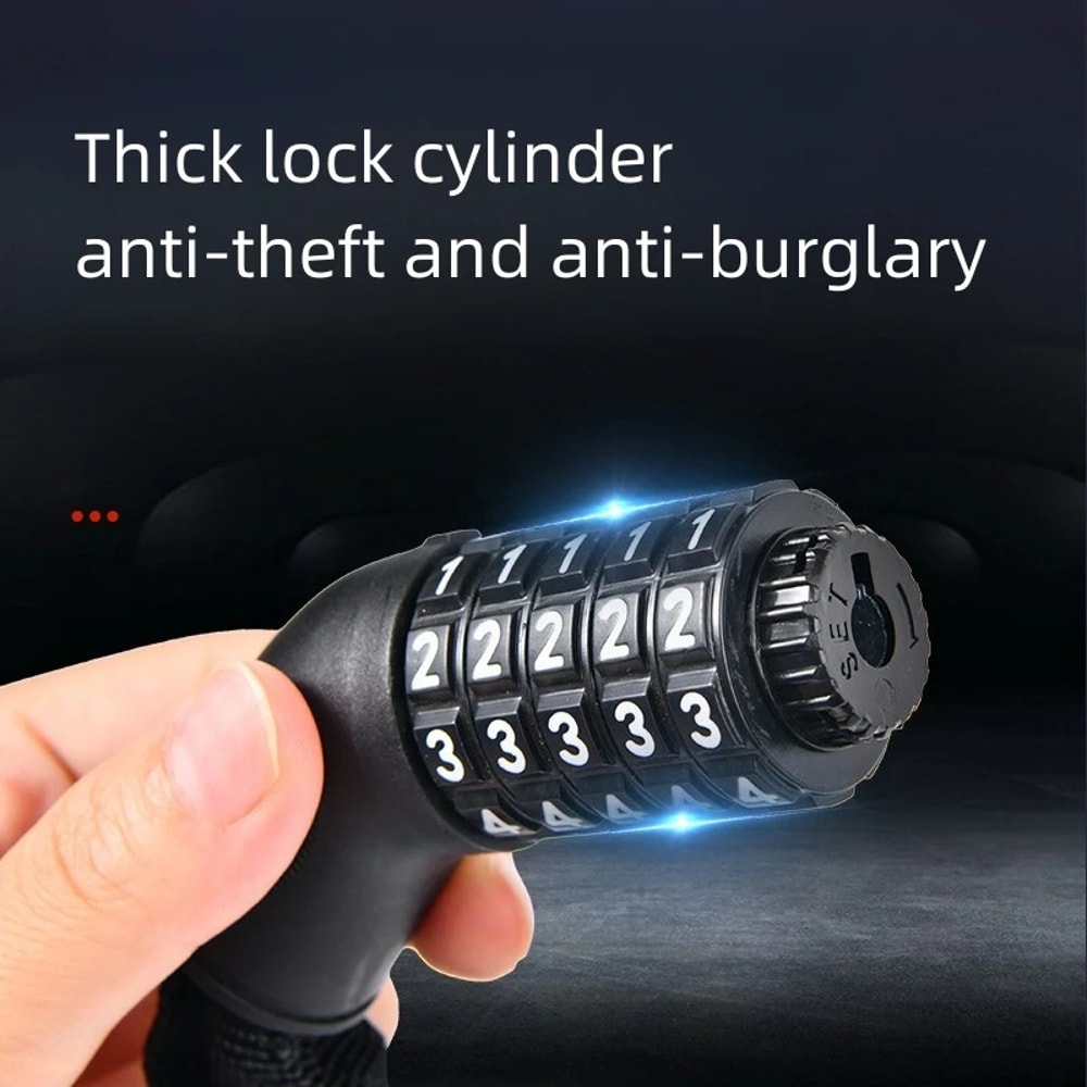 Heavy Duty Motorcycle Chain Lock With 5 Digit Combination For Electric Bike And Scooter Security 2