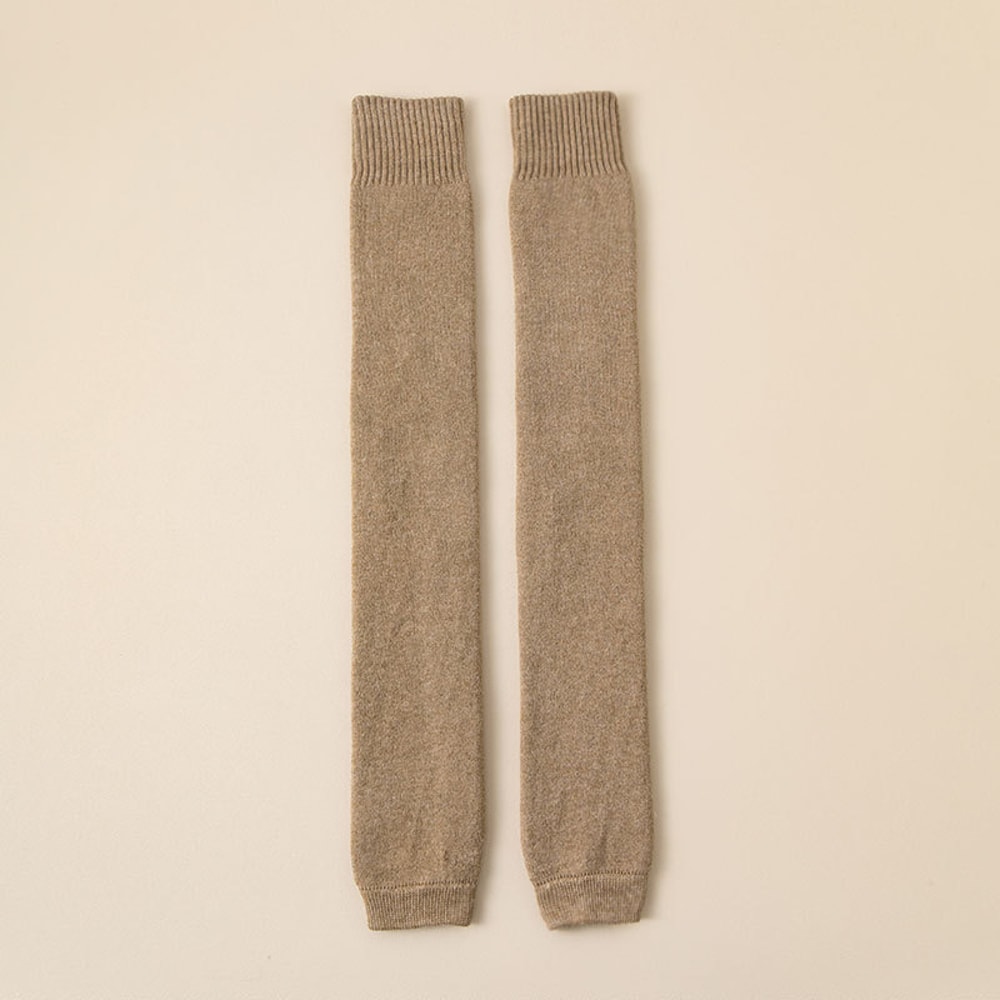 Thermal Knee High Stockings for Women Plush Lined Windproof Winter Leg Covers