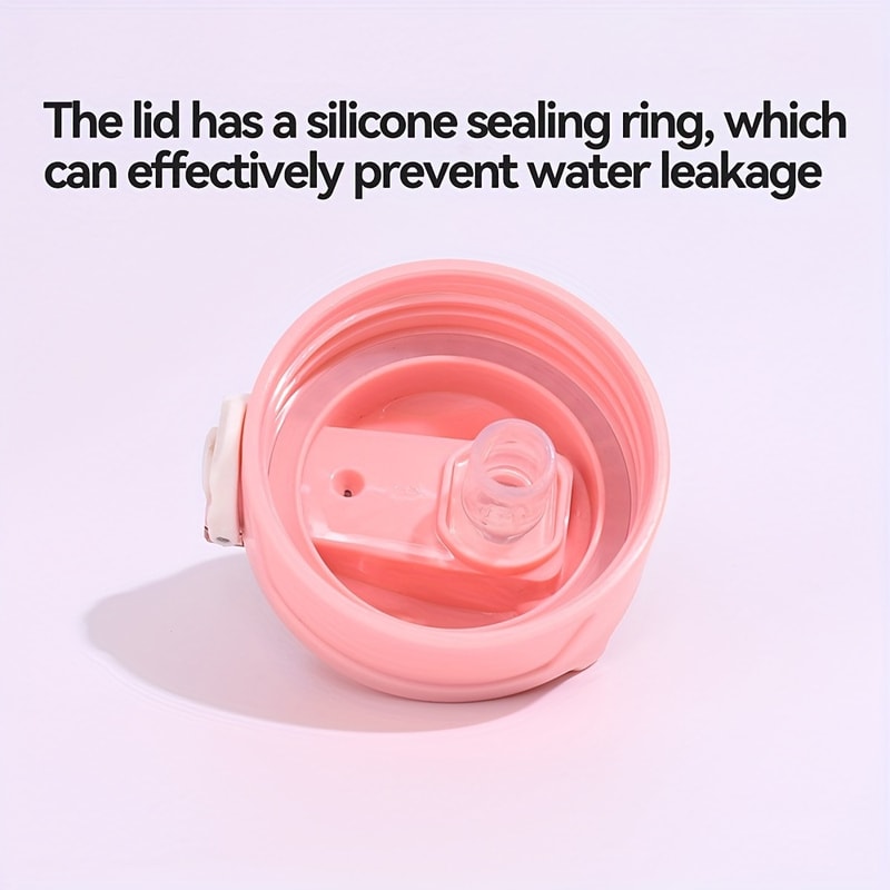Time Tracking Sports Water Bottle With Straw Leak Proof Flip Lock For Gym Travel And Outdoor Use 3