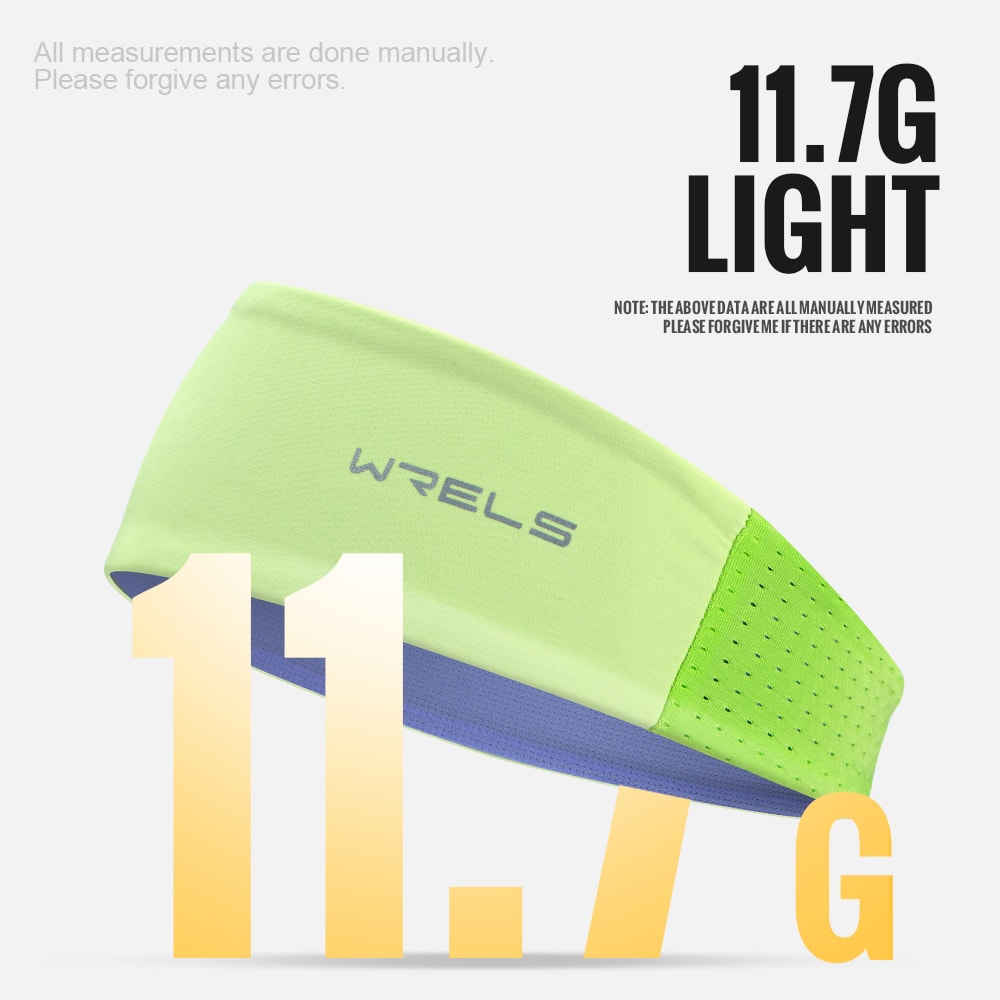 WRELS Anti Slip Sports Headband Sweat Absorbing Quick Dry Fitness Hair Band