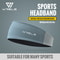 WRELS Anti Slip Sports Headband Sweat Absorbing Quick Dry Fitness Hair Band