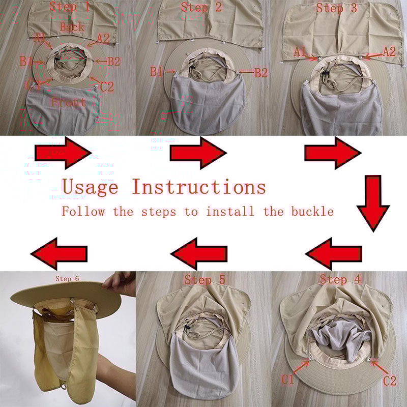 Adjustable Outdoor Fishing Hat With Sunscreen Protection And Breathable Sunshade 1