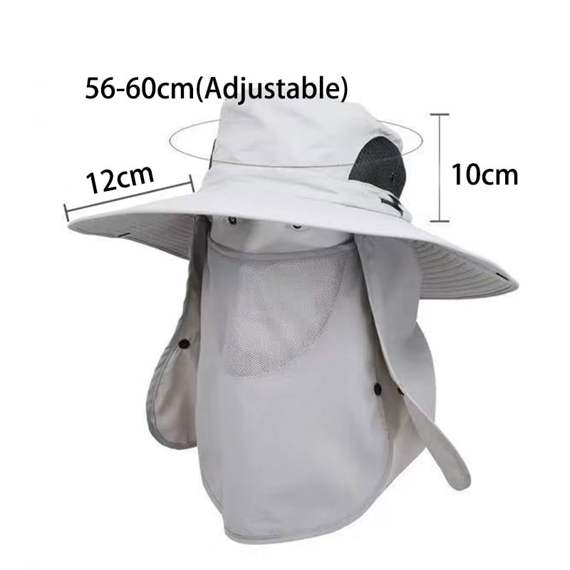 Adjustable Outdoor Fishing Hat With Sunscreen Protection And Breathable Sunshade 6