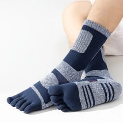 thickened five-finger sports socks – breathable, quick-dry, sweat-absorbent toe socks for men and women