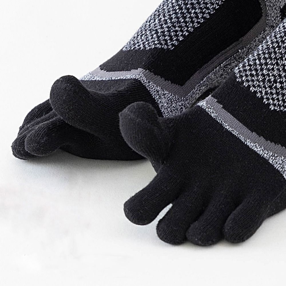 Thickened Five-Finger Sports Socks – Breathable, Quick-Dry, Sweat-Absorbent Toe Socks for Men and Women
